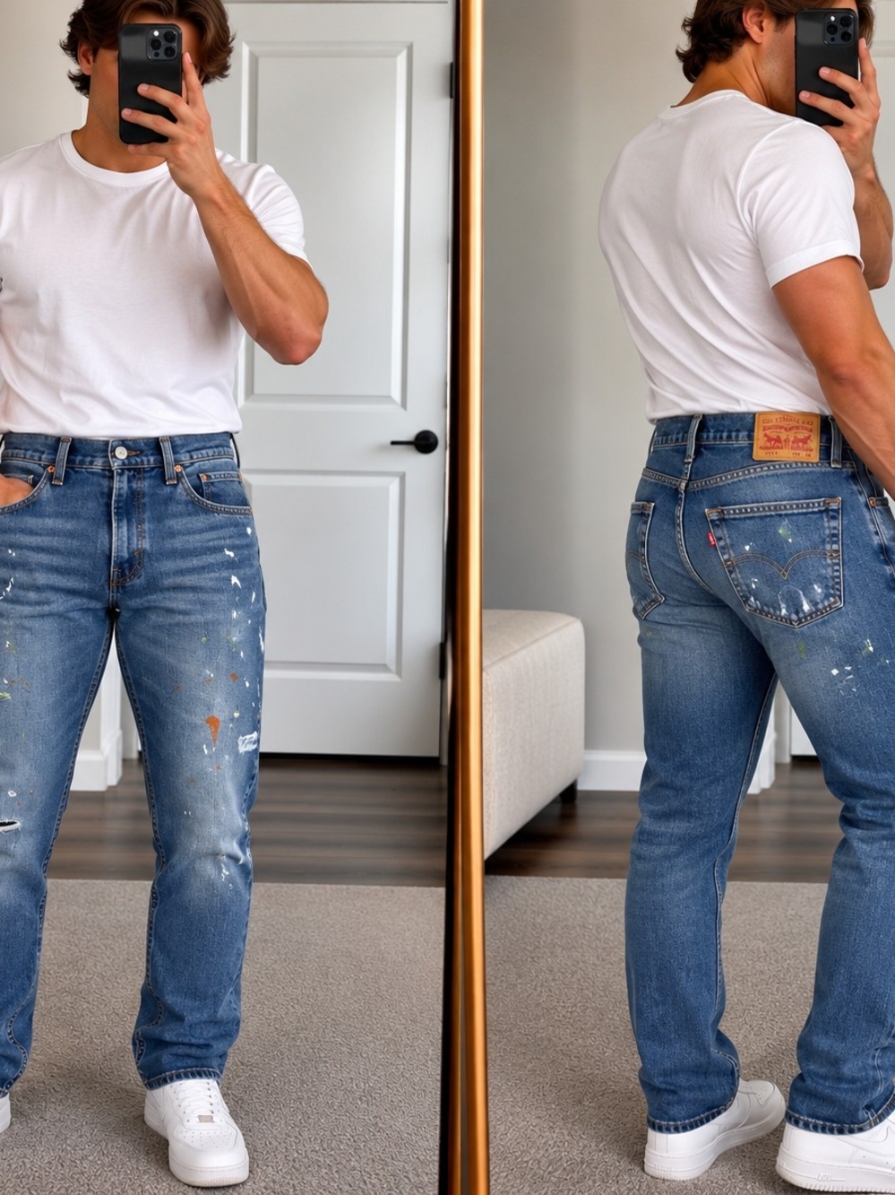 Levi's 511 Slim Fit Jeans – Paint Splatter – Men's 32x32